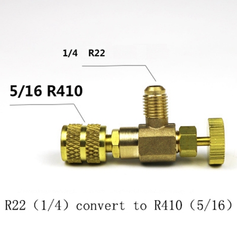R22/R410 conector adaptador de carga de refrigeración accesorios de adición de líquido herramienta de refrigeración doméstica para servicio de válvula de seguridad ► Foto 1/6