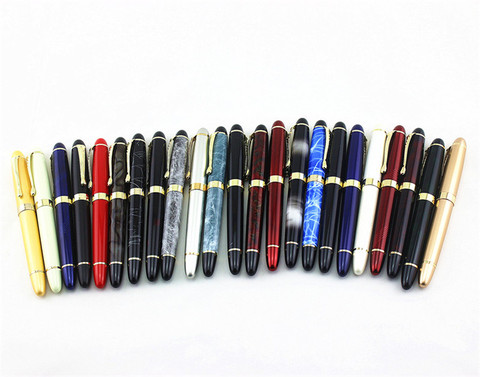 JINHAO X450 Classics-plumín de 1,0/0,5 MM, pluma de Metal de lujo para escuela, oficina, papelería, bolígrafos bonitos de escritura de lujo, regalo ► Foto 1/5