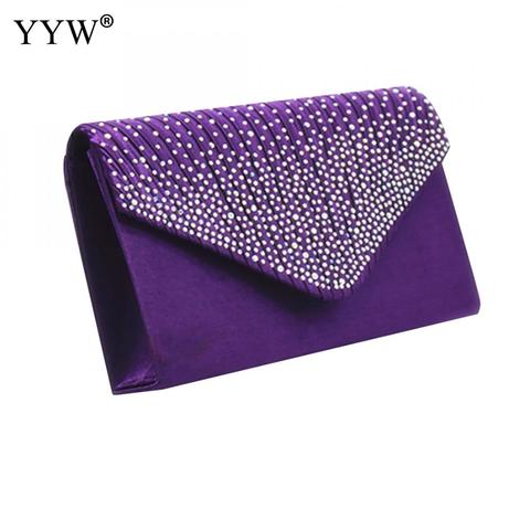 Bolso de mano morado de lujo para mujer, accesorio de noche para verano, 2022 ► Foto 1/6