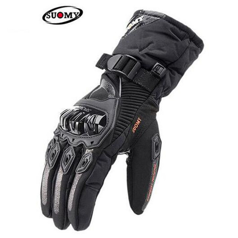 Guantes de Moto SUOMY para hombre 100% impermeables a prueba de viento invierno Moto Guantes pantalla táctil Gant Moto Guantes ► Foto 1/1