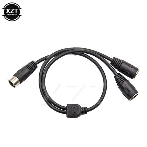 1pc Cable adaptador 5 PIN MIDI DIN 1 macho a 2x hembra Y Cable adaptador divisor 50cm convertidor 5 pin cable de extensión ► Foto 1/5