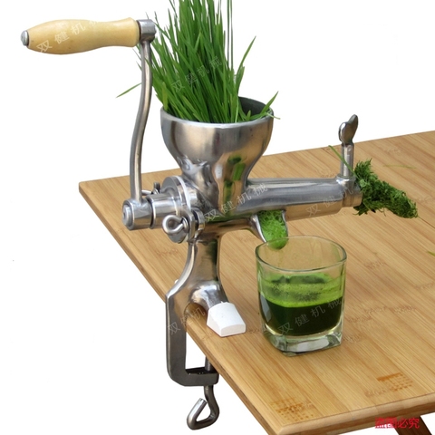 De acero inoxidable manual de hierba de trigo de pasto de trigo exprimidor lenta verduras orange máquina extractora ► Foto 1/3