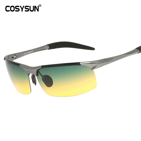 2022 día y noche visión HD conducción polarizado gafas de sol de conducción de los hombres gafas Anti-glare de aleación de aluminio y magnesio gafas 817 ► Foto 1/6