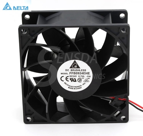 Para delta FFB0924EHE 9238 90mm 92mm 24V DC 0.75A 2-wire -pin ventiladores de enfriamiento del inversor del servidor caso axial ► Foto 1/5