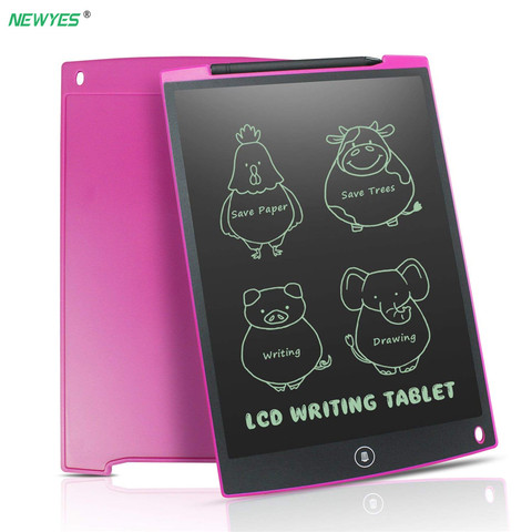 Tableta de escritura NeWYeS LCD, pizarra de dibujo electrónica Digital de 12 pulgadas, bloc para dibujo con lápiz óptico de regalo para niños ► Foto 1/6