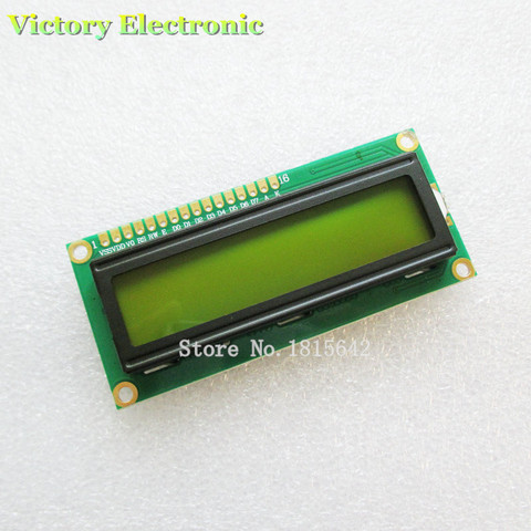 LCD1602-monitor LCD 1602, pantalla verde de 5V y código negro, retroiluminación de LCD1602A LCD-1602-5V, venta al por mayor ► Foto 1/6