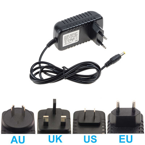 Adaptador de corriente LED transformador de iluminación, 12V, 5,5mm x 2,1mm, conector AC110V 220V a DC12V para controlador de tira LED, Router CCTV, proyector ► Foto 1/6