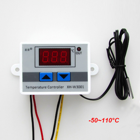 Controlador de temperatura de microordenador de alta calidad, 220V, 12V, 24V -50 ~ 110C, salida de cultivo en incubadora de huevos, regulador de termostato ► Foto 1/2