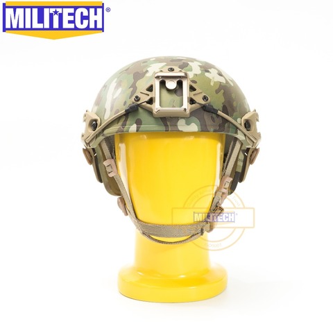 Marco de aire de MILITECH ventilado Multicam Camo Super ABS Airsoft casco táctico Crye casco de entrenamiento de alto corte casco de estilo balístico ► Foto 1/6