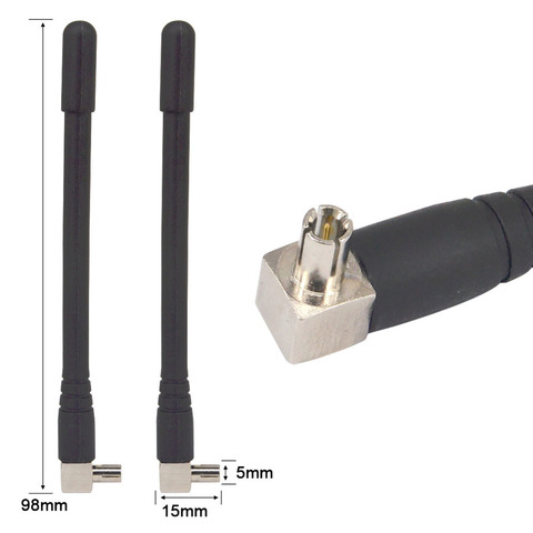 2 uds 3dbi 4G Antenna 1920-2670 Mhz antena TS9 hombre para Huawei modem E156 E156G E160 E160E E160G E161 E3272 E5573 E5372 E8372 ► Foto 1/5