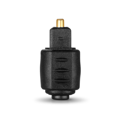 Negro 3,5mm Mini Jack Toslink óptico hembra a macho cuadrado Digital conector Toslink convertidor adaptador para reproductor de amplificador DVD TV ► Foto 1/6