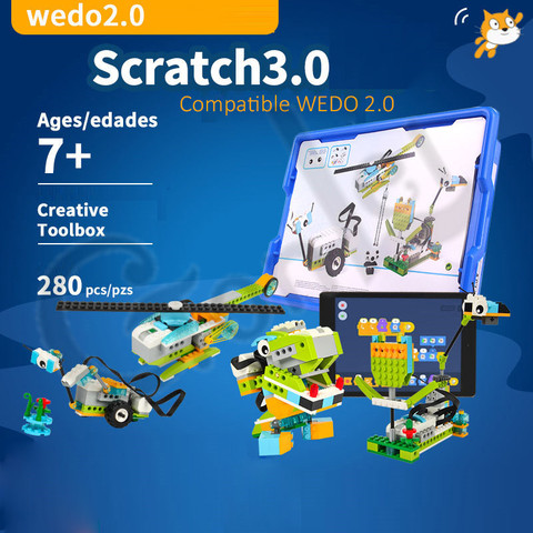¡Novedad de 2022! Juego de construcción de robótica WeDo 3,0, bloques de construcción compatibles con logoes Wedo 2,0 juguetes educativos DIY ► Foto 1/5