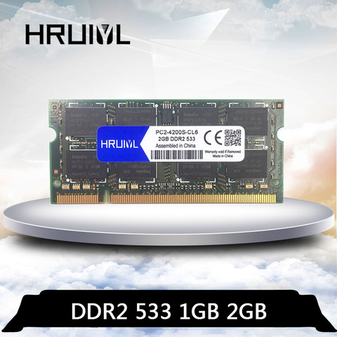 HRUIYL DDR2 1GB 2GB PC2-4200S DDR 2 533 Mhz 1G 2G PC2 4200 533 Mhz Sodimm la Memoria del ordenador portátil Notebook RAM Memoria DIMM ► Foto 1/4