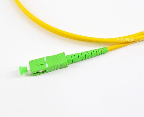 0,5 m SC fibra APC Cable FTTH óptico Cable de parche de fibra de PVC de 2,0mm G657A... Jersey simple ► Foto 1/2