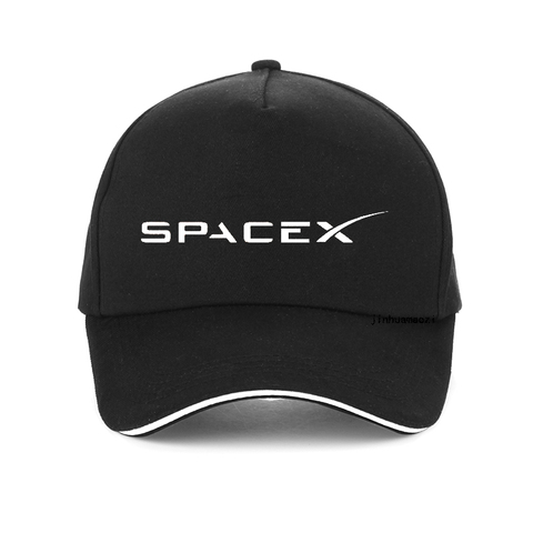 SpaceX-Gorra con Logo Space X para hombre y mujer, 100% de béisbol de algodón, Snapback ajustable, Hip Hop, Unisex ► Foto 1/6