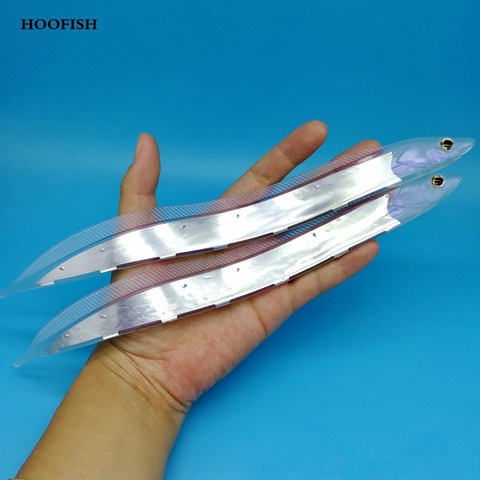 HOOFISH 2 unids/lote grandes Señuelos de Pesca 20g/27CM 5,6 g/cm Hairtail cuchillo barco de pesca Artificial señuelo agua marina cebo de pesca ► Foto 1/6