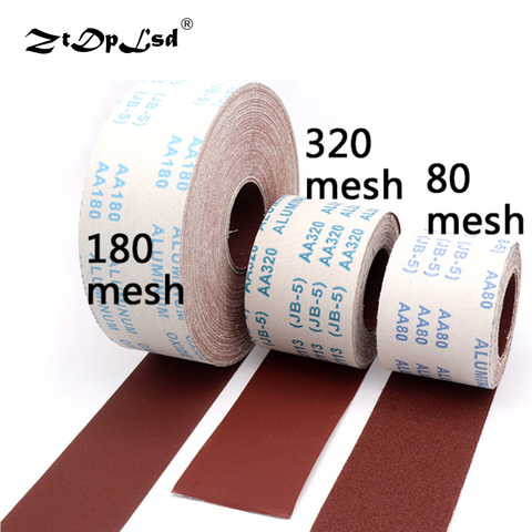 ZtDpLsd 1 metro 80-600 Grit Emery rollo de papel de lija pulido para herramientas de molienda metal Dremel muebles de carpintería ► Foto 1/6