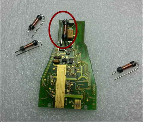 Super Llaves para coches carga Reparación de bobinas de inductancia del transformador para Benz Smart Card Remote key 10 unids/lote ► Foto 1/1