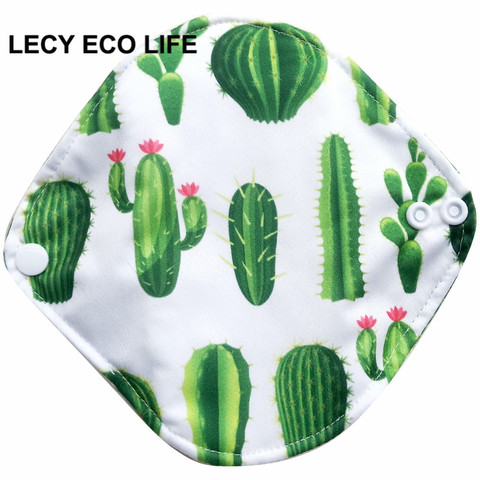 LECY ECO vida 1 unid las mujeres reutilizable trapo menstrual pastillas con alas de bambú orgánico interior mamá almohadillas pantyliner para flujo de luz días ► Foto 1/6