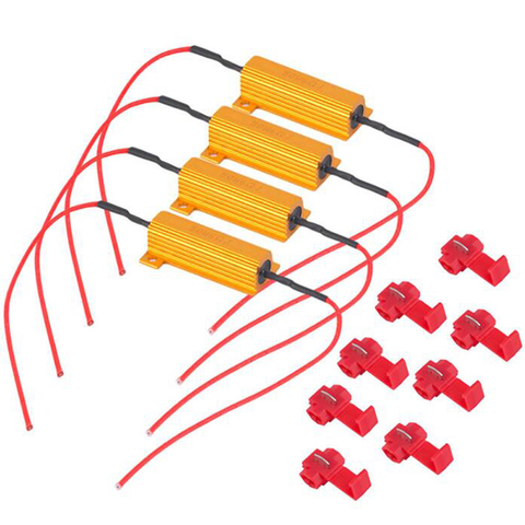 Resistor de carga para bombilla LED Fix, 4x50W, 6 ohm, intermitente de señal de giro rápido Hyper Flash, 4 Uds. ► Foto 1/6