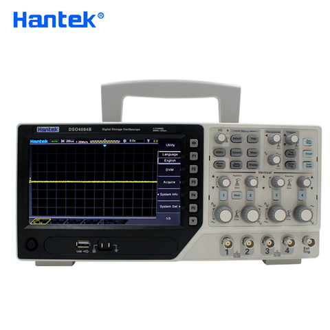 Hantek-Osciloscopio Digital DSO4084B, 4 canales, 80MHZ de ancho de banda, portátil, USB, Osciloscopio Portatil + EXT + DVM + Función de rango automático ► Foto 1/6