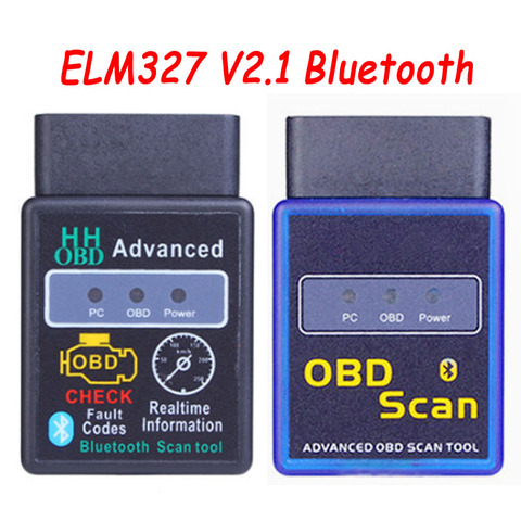 2022 nuevo HH OBD ELM327 V2.1 Bluetooth Mini OBD2 herramienta de diagnóstico del coche ELM 327 Bluetooth para Android/Symbian para protocolos OBDII ► Foto 1/6