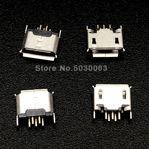 Enchufe hembra MICRO 5P, Conector de interfaz USB de 5 pines, 180 grados, 20 unids/lote ► Foto 1/1