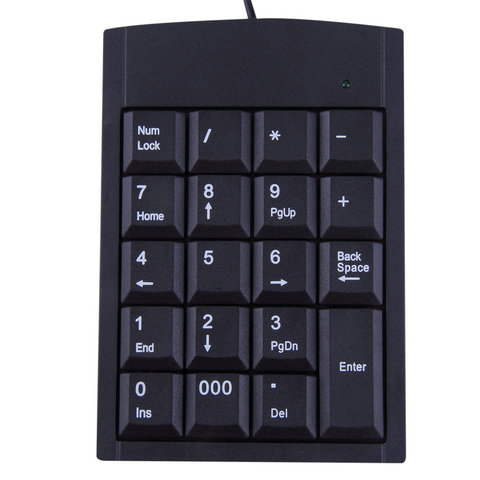 Mini teclado numérico con cable USB, adaptador de 19 teclas para ordenador portátil, PC y Windows ► Foto 1/1
