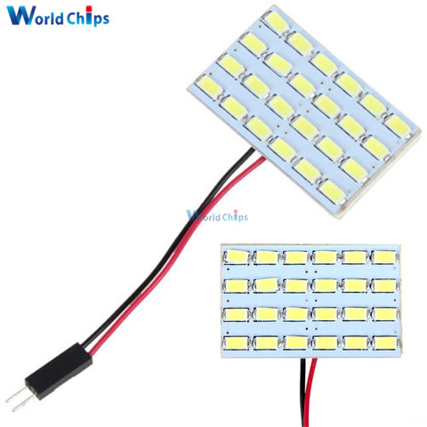 12 v 3 W 24 Led tablero del coche Interior Domo lámpara de ahorro de energía tablero 5730 módulo Lámpara de lectura Luz Súper brillante 46x5x25mm ► Foto 1/5