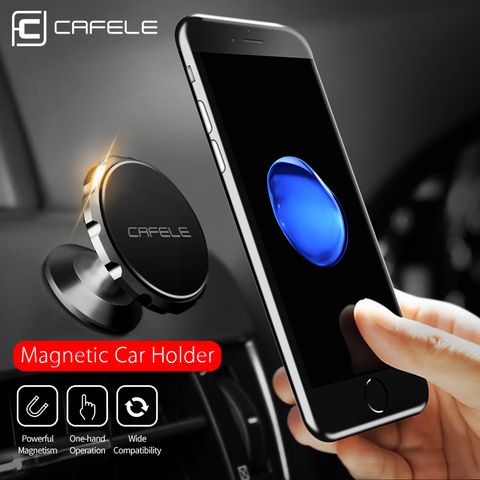 Cafele-soporte magnético para teléfono en el salpicadero del coche, soporte magnético de coche, rotación de 360 grados ► Foto 1/6