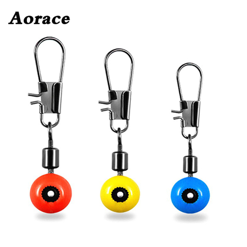 20 pcs línea de pesca a gancho gira mango Clip conector de bloqueo Snap mar Space Bean pesca accesorios ► Foto 1/6