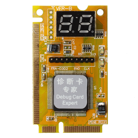 Mini PCI/PCI-E de 2 dígitos LPC POST Tester diagnóstico adaptador de tarjeta de depuración analizador para ordenador portátil ► Foto 1/4