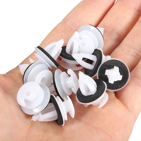 3 Mm 50 Uds Auto estilo coche blanco cierre puerta Clips de plástico Puerta de Panel clip para BMW E34 E36 E38 E39 E46 X5 M3 M5 Z3 ► Foto 1/6