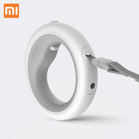 Xiaomi-correa retráctil para perro Moestar, anillo con iluminación Led, Collar Flexible para mascotas, correa de tracción para perros y cachorros, longitud de 2,6 m, mando a distancia inteligente ► Foto 1/5