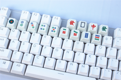 OC clave mecánica teclado Key Caps Mahjong keyCap personalidad de sublimación PBT tapas ► Foto 1/5