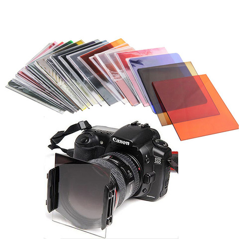 Camera P Series Square Lens Filter Gradient Full Color Blue Red Orange Sunset Yellow for Cokin P Canon Nikon Sony dlsr Camera ► Foto 1/6