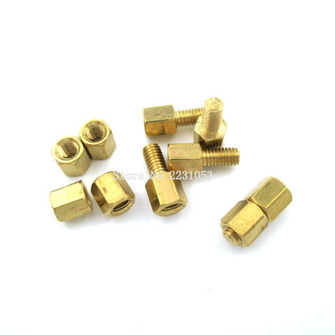 20 unids M3 hombre x M3 hembra 5mm largo Hexagonal de latón PCB separadores espaciadores M3 tornillo Kit M3 * 5mm tornillo Hexagonal 10 sets ► Foto 1/1