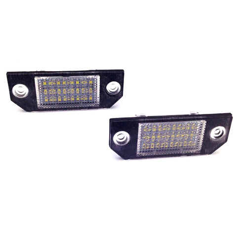 2 unids/set LED para placa de matrícula luces de Color blanco puro para Ford Focus C-MAX MK2 03-08 de calidad superior ► Foto 1/5