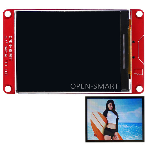 -Inteligente 2,4 pulgadas UART serie TFT LCD módulo de expansión escudo con TF tarjeta para Arduino UNO R3 Mega2560 Nano Leonardo ► Foto 1/3