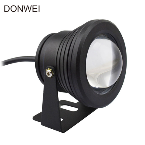 DONWEI 10W AC/DC 12V luz Led bajo el agua muy impermeable IP68 las luces del paisaje para fuente piscina jardín blanco cálido blanco fresco ► Foto 1/6