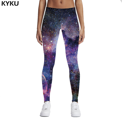 KYKU nuevo 3D estampado galaxia Leggings Fitness Leggins moda gótica Delgado Sexy Leggins mujer Leggings Push Up Mujer Pantalones sexy ► Foto 1/4