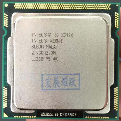 Procesador Intel Xeon X3470 Quad-Core LGA1156 PC CPU de ordenador 100% que funcionan correctamente procesador de servidor CPU X3470 ► Foto 1/4