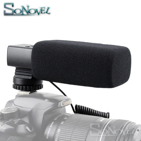 Profesional DSLR, cámara de micrófono estéreo para Canon EOS R M2 M3 M5 M6 M5 0 800D 760D 750D 200D 77D 80D 5Ds R 7D 6D 5D Mark IV ► Foto 1/6