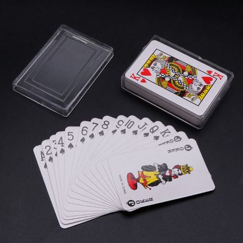 Texas Hold'em-Mini póker para decoración del hogar, cartas de juego portátiles de viaje ► Foto 1/6