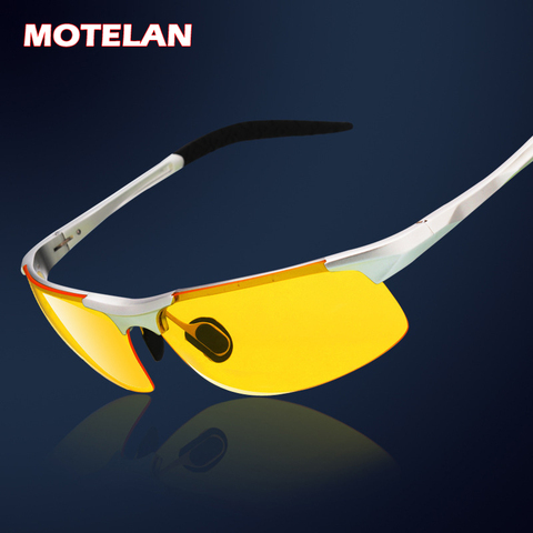 Venta caliente de los hombres de aluminio-magnesio los conductores gafas de visión nocturna anti-glare polarizador gafas de sol polarizadas gafas de conducir ► Foto 1/6