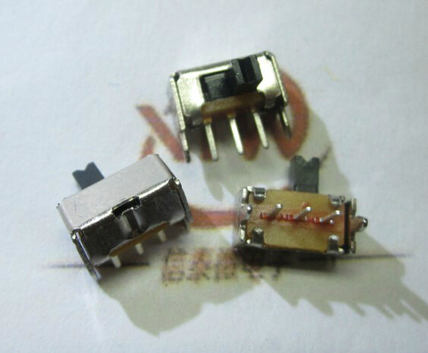 10 piezas 3 Pin PCB 2 Posición 1P2T SPDT miniatura Botón lateral del interruptor deslizante SK12D07VG3 ► Foto 1/1