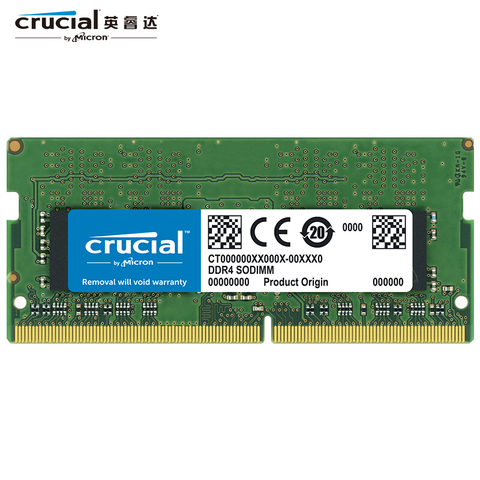Crucial-memoria RAM DDR4 para ordenador portátil, 8GB, 16GB, 2666 MT/s (PC4-21300), SR x8 SODIMM RAM, 1,2 V, 260 pines ► Foto 1/6