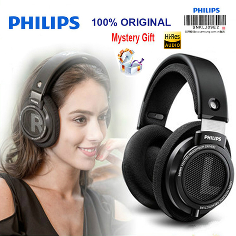 Philips-auriculares profesionales SHP9500 originales, cascos con cable de 3,5mm, 3 metros de largo, para huawei, Xiaomi, MP3 ► Foto 1/6