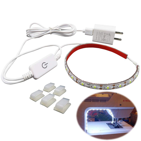 Tira de luces led para máquina de coser, kit de luz brillante con atenuador táctil y fuente de alimentación USB, resistente al agua IP65, 50cm, 30led ► Foto 1/6
