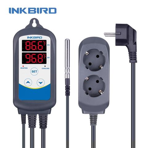 Inkbird-controlador de temperatura con temporizador, temporizador programable con función de temporizador y modo de ciclo único, 12 ITC-310T-B ► Foto 1/6
